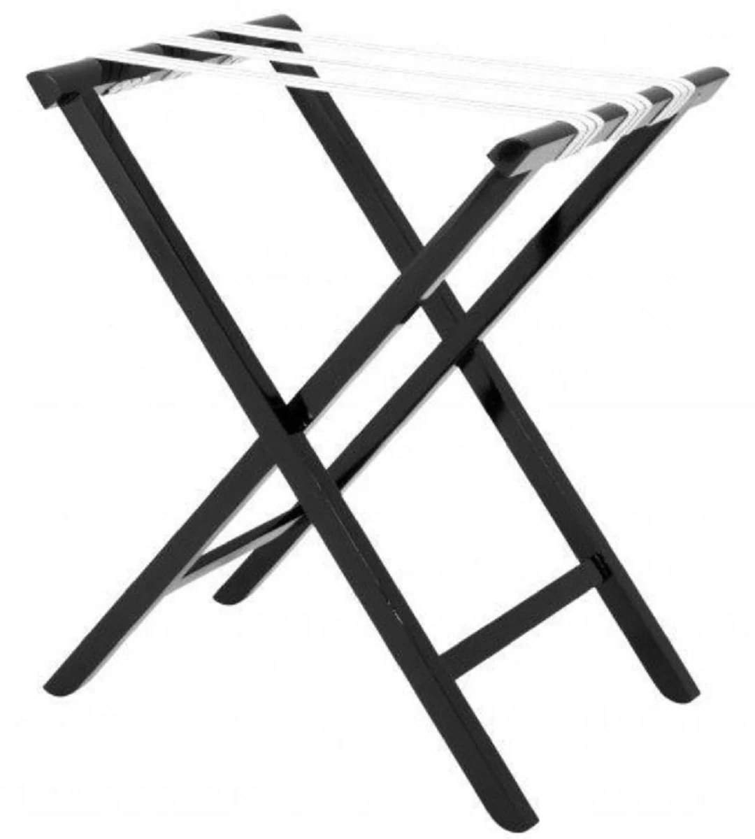 Casa Padrino bandeja de servir de lujo con soporte negro 77 x 59,5 x Altura 81,5 cm - Bandeja de Caoba Extra¨ªble y Abatible - Accesorios de Lujo