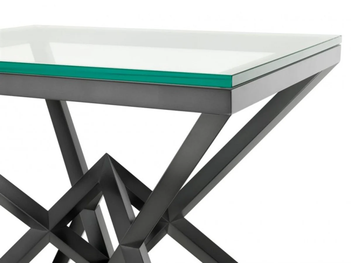 Casa Padrino luxury side table stainless steel bronze finish 65 x 50 x H 60 cm - table furniture