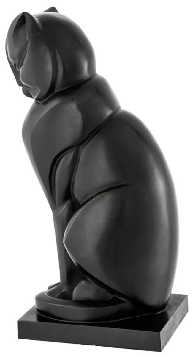 Casa Padrino bronce de lujo figura gato 17,5 x 21 x H. 46 cm - art deco figura
