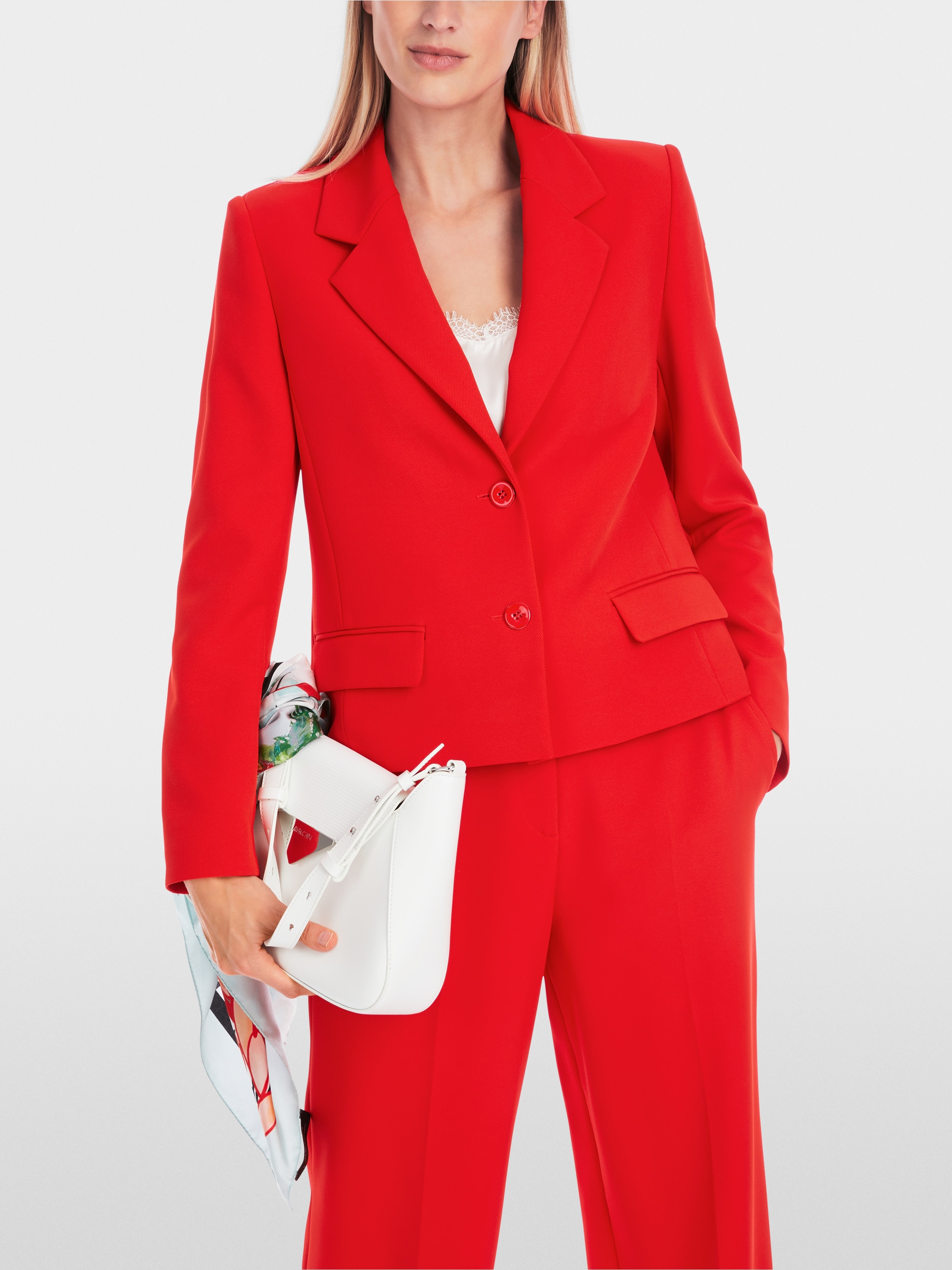 Marc-Cain Short unicolour blazer in superstretch