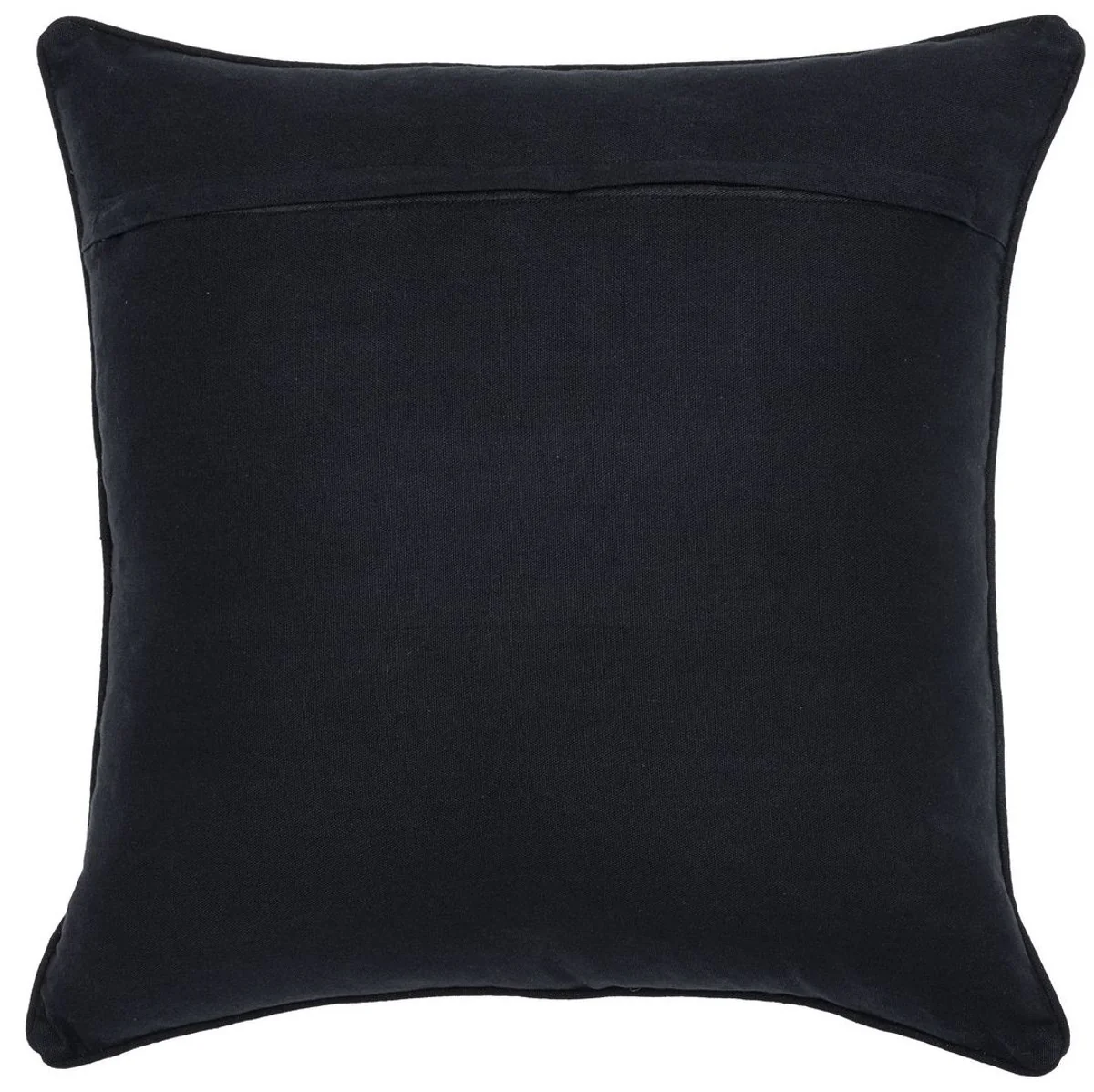 Casa Padrino cojín decorativa de lujo negro / blanco 50 x 50 cm - Almohada decorativa noble con patrón elegante - Calidad de Lujo - Accesorios Decorativos