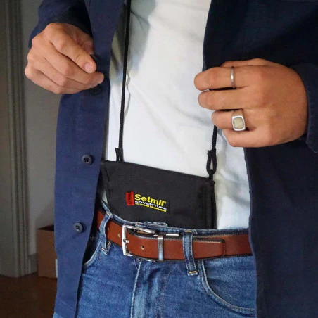 Setmil Travel Pouch 20 negro - Bolso bandolera de viaje