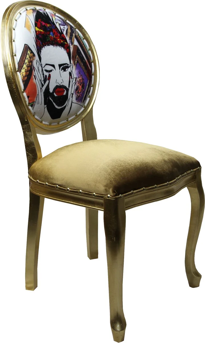 Pomp??s de Casa Padrino Luxury Baroque Dining Chair Gold - Pomp??ser Baroque Chair dise?ada por Harald Gl??ckler