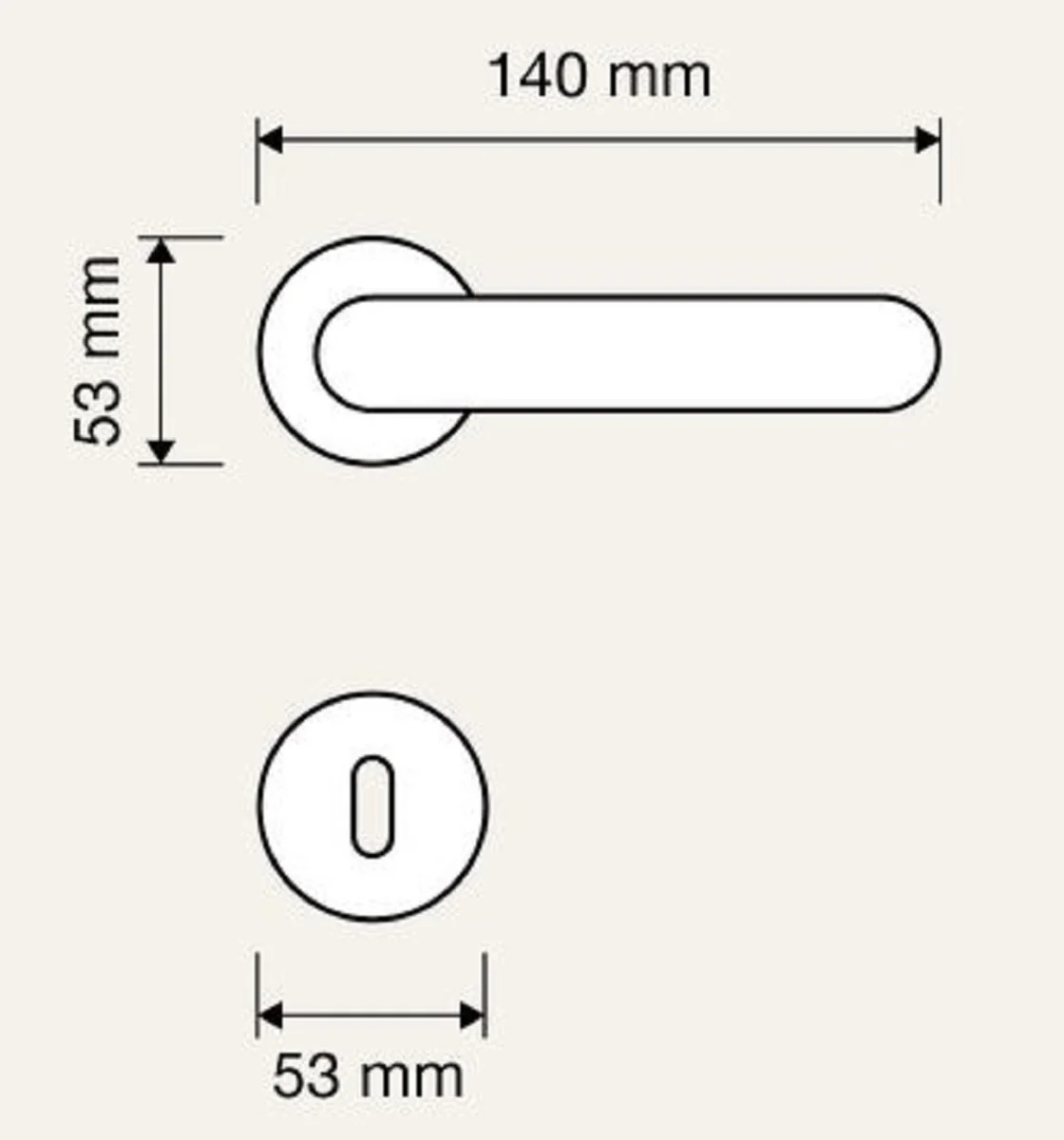 Casa Padrino conjunto de manija de puerta barroco lat¨®n patinado 14 x H. 5,3 cm - Accesorios de Decoraci¨®n Barroco