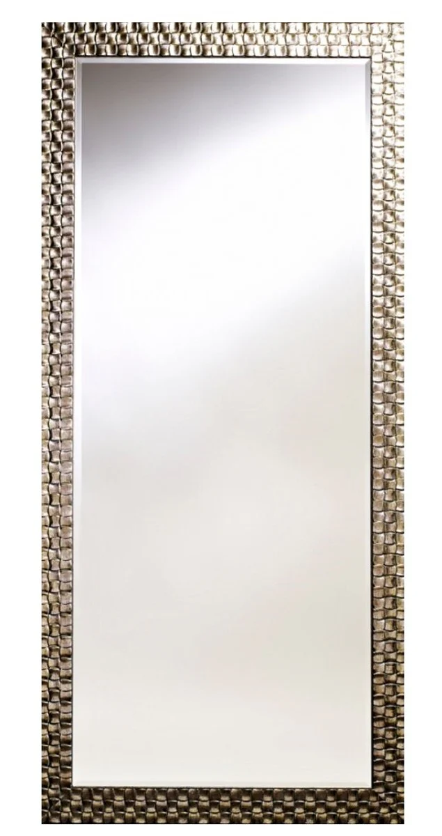Casa Padrino espejo de pared de la sala de estar plata 78 x H. 168 cm - Espejo de Lujo