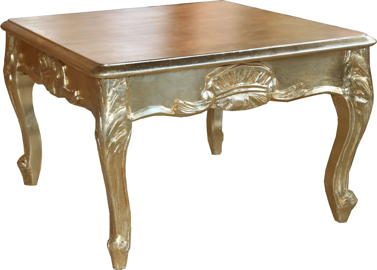Casa Padrino baroque side table gold 60 x 60 cm - coffee table - living room table - couch table - limited edition