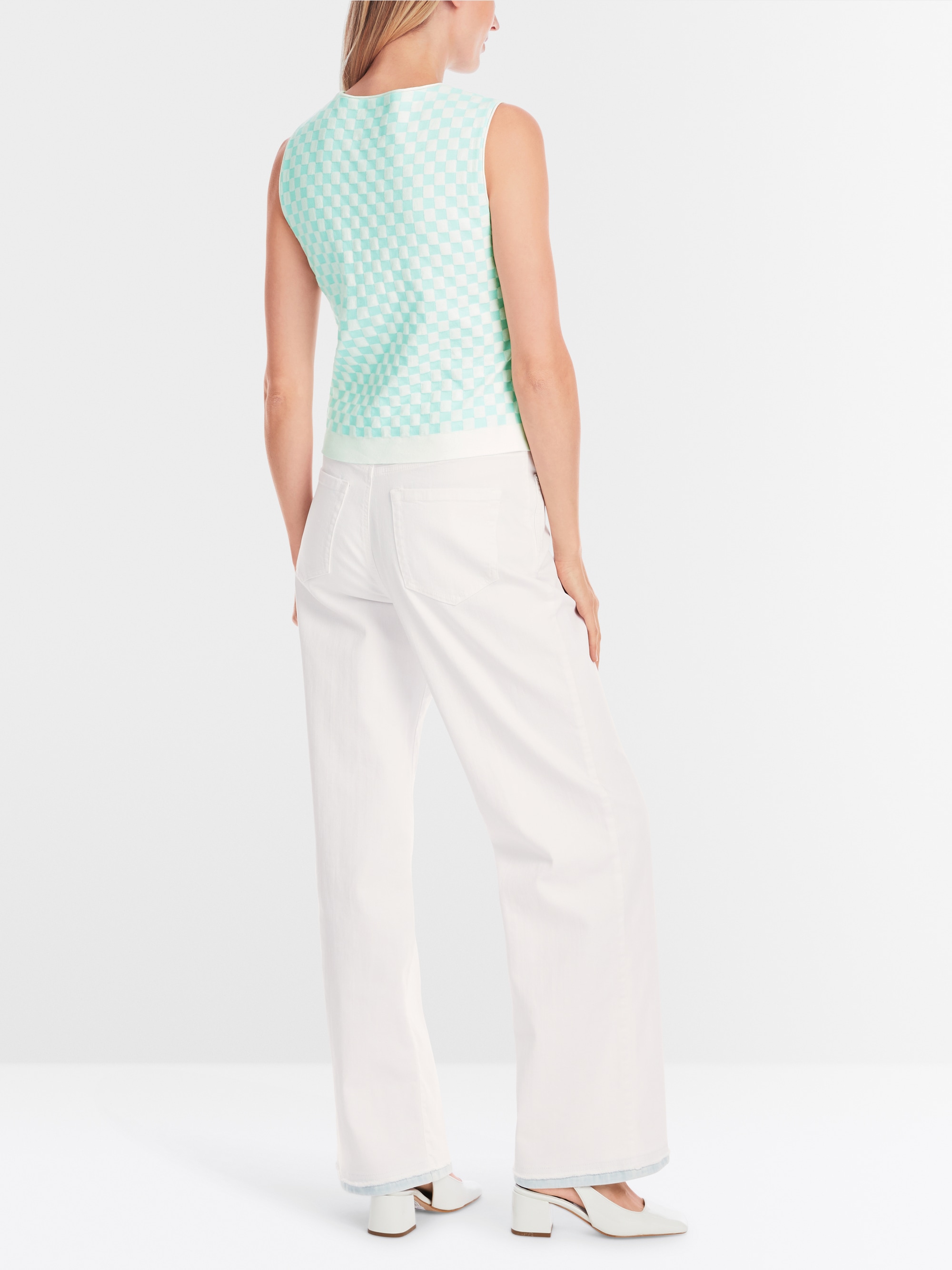 Marc-Cain Knitted in Germany sleeveless check top