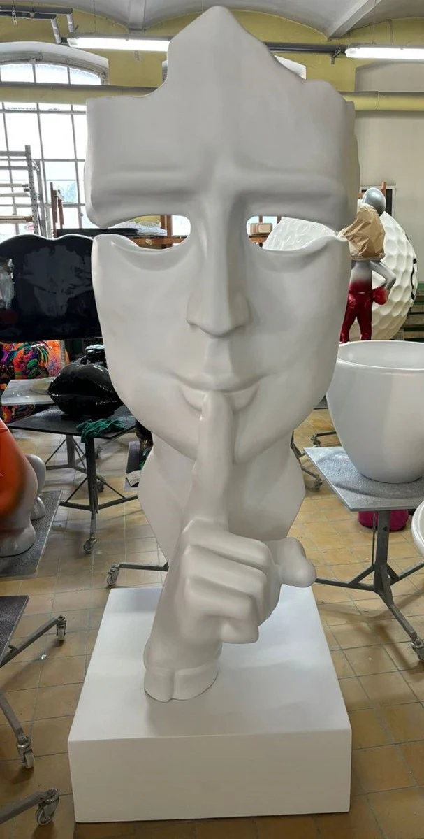 Casa Padrino escultura decorativa XXL blanco mate A. 190 cm - Figura decorativa de jard¨ªn