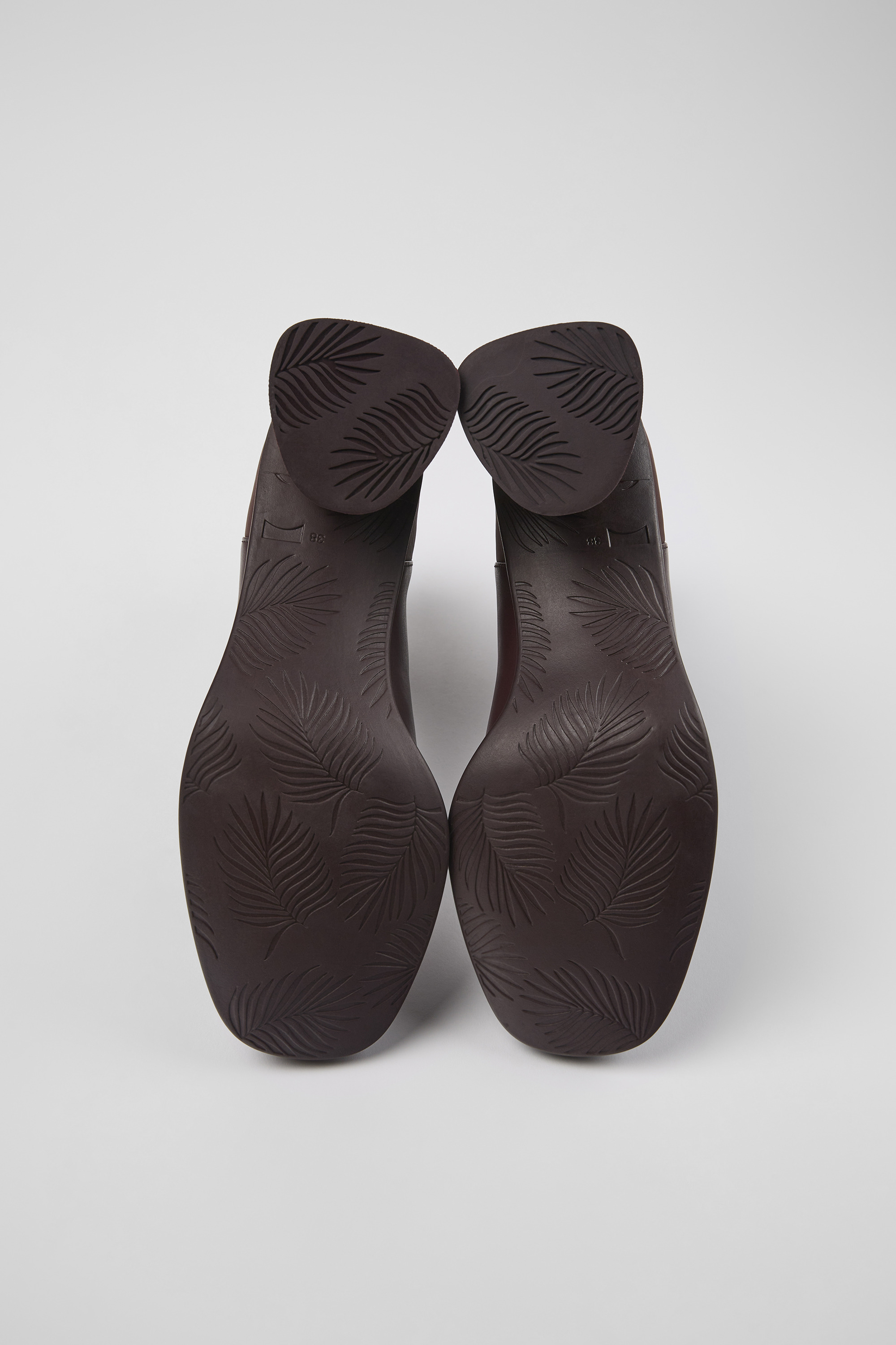 Kiara - Burgundy leather and recycled PET boots for women