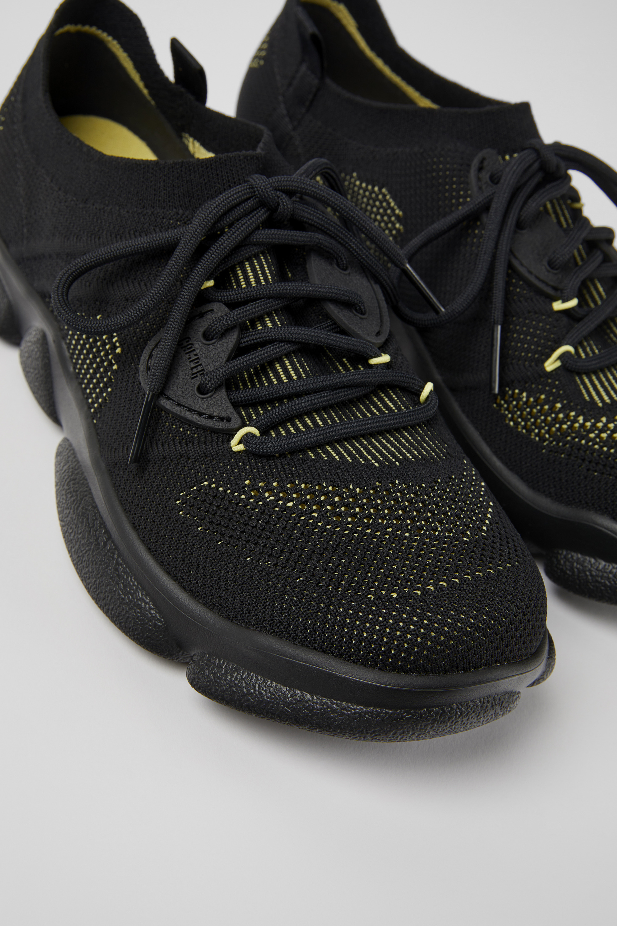 Karst - Black textile sneakers for women