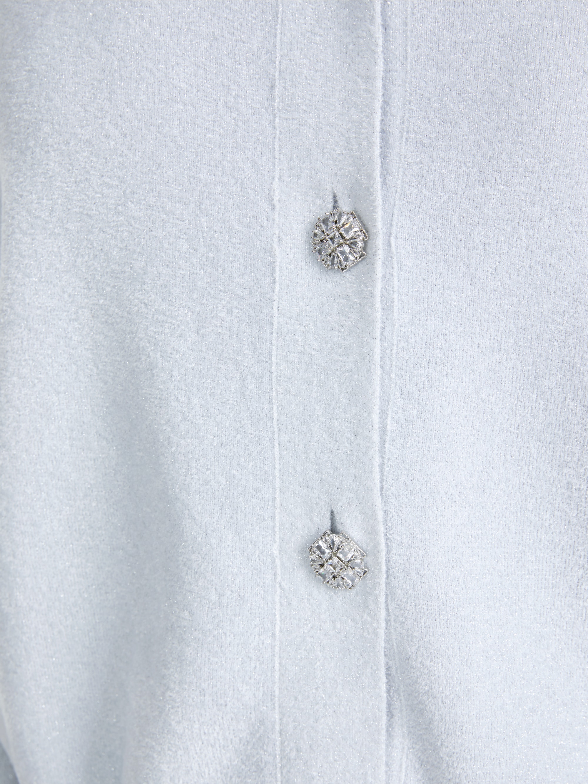 Marc-Cain Glitter cardigan with ruffles