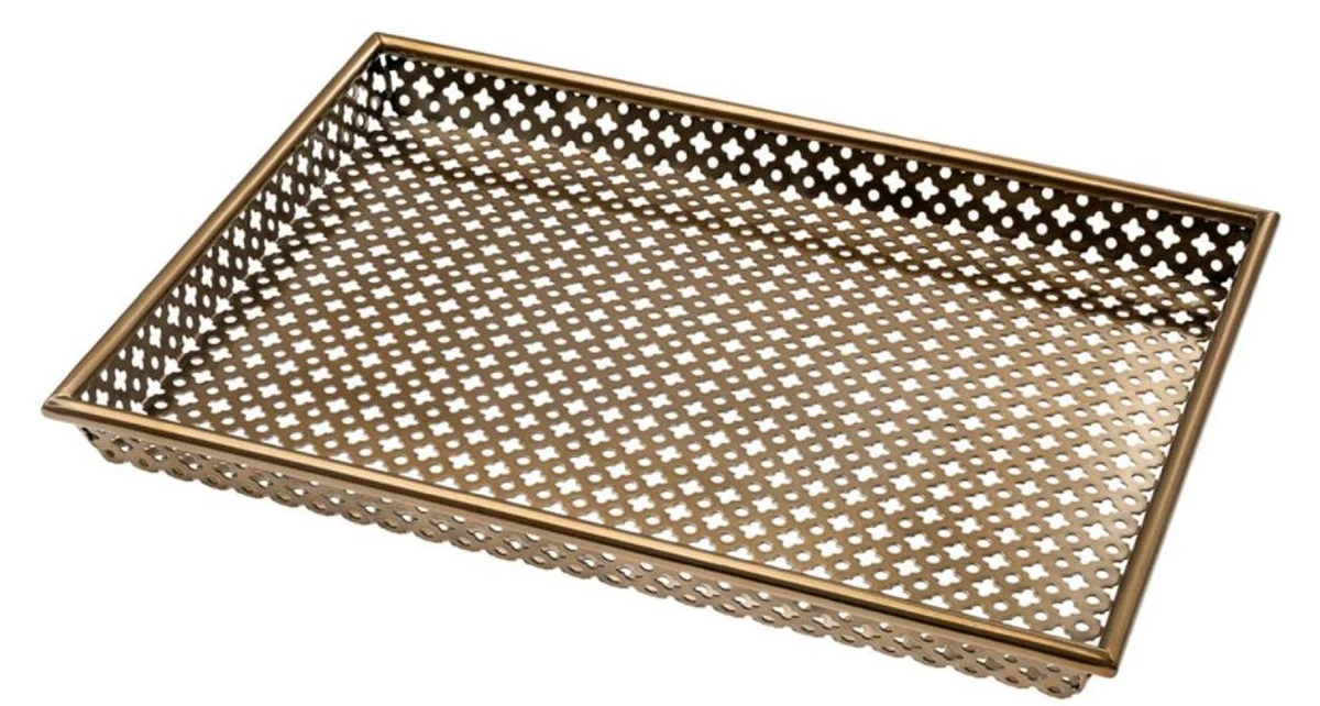 Casa Padrino bandeja de servir de lujo lat¨®n antiguo 40,5 x 30,5 x H. 3,5 cm - Accesorios Gastron¨®micos