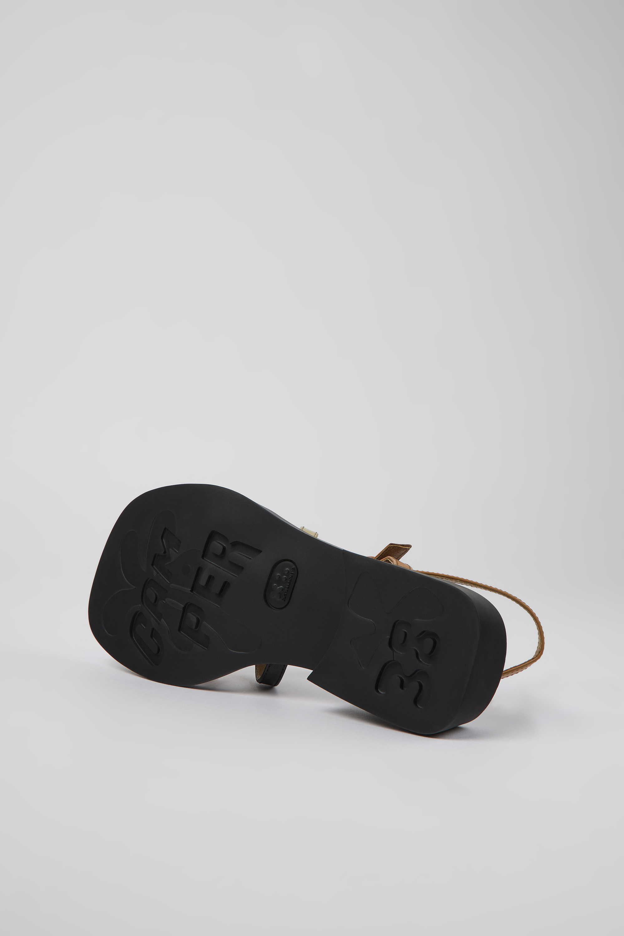 Twins - Black and brown leather sandals for women