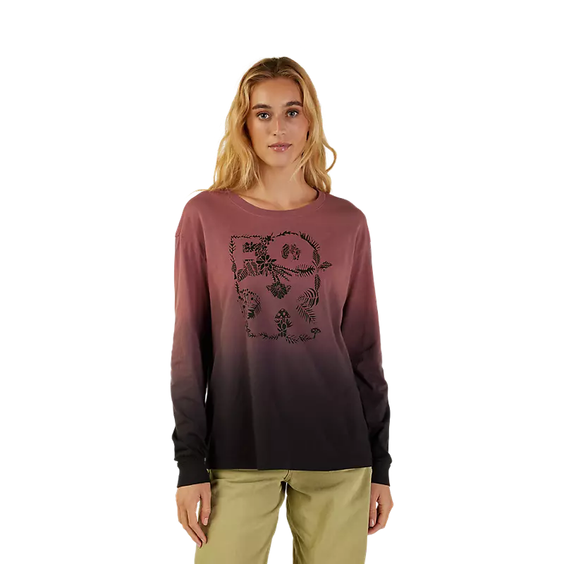 Womens Sensory Dye Long Sleeve Basic Tee