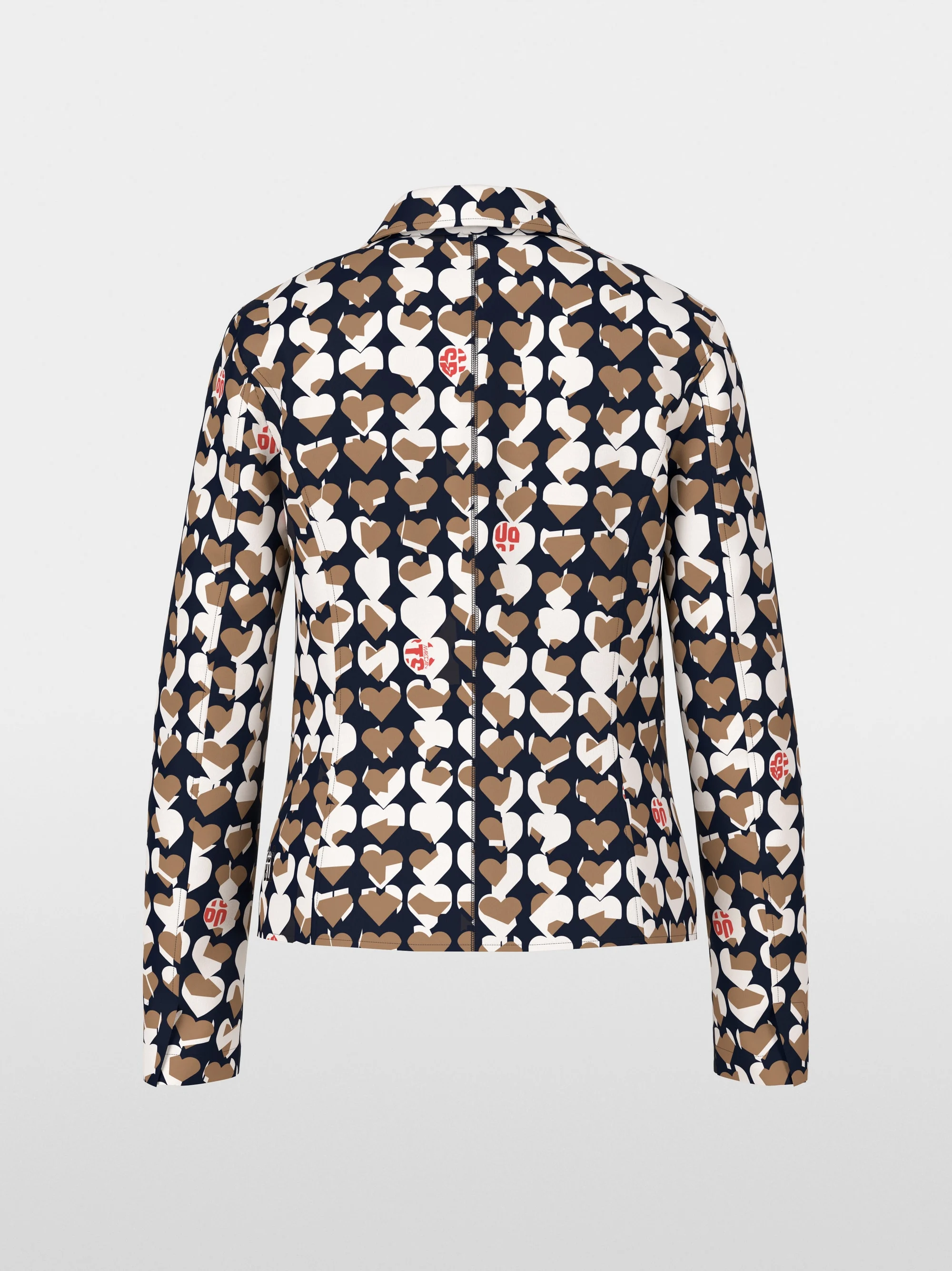 Marc-Cain Patterned blazer in scuba jersey