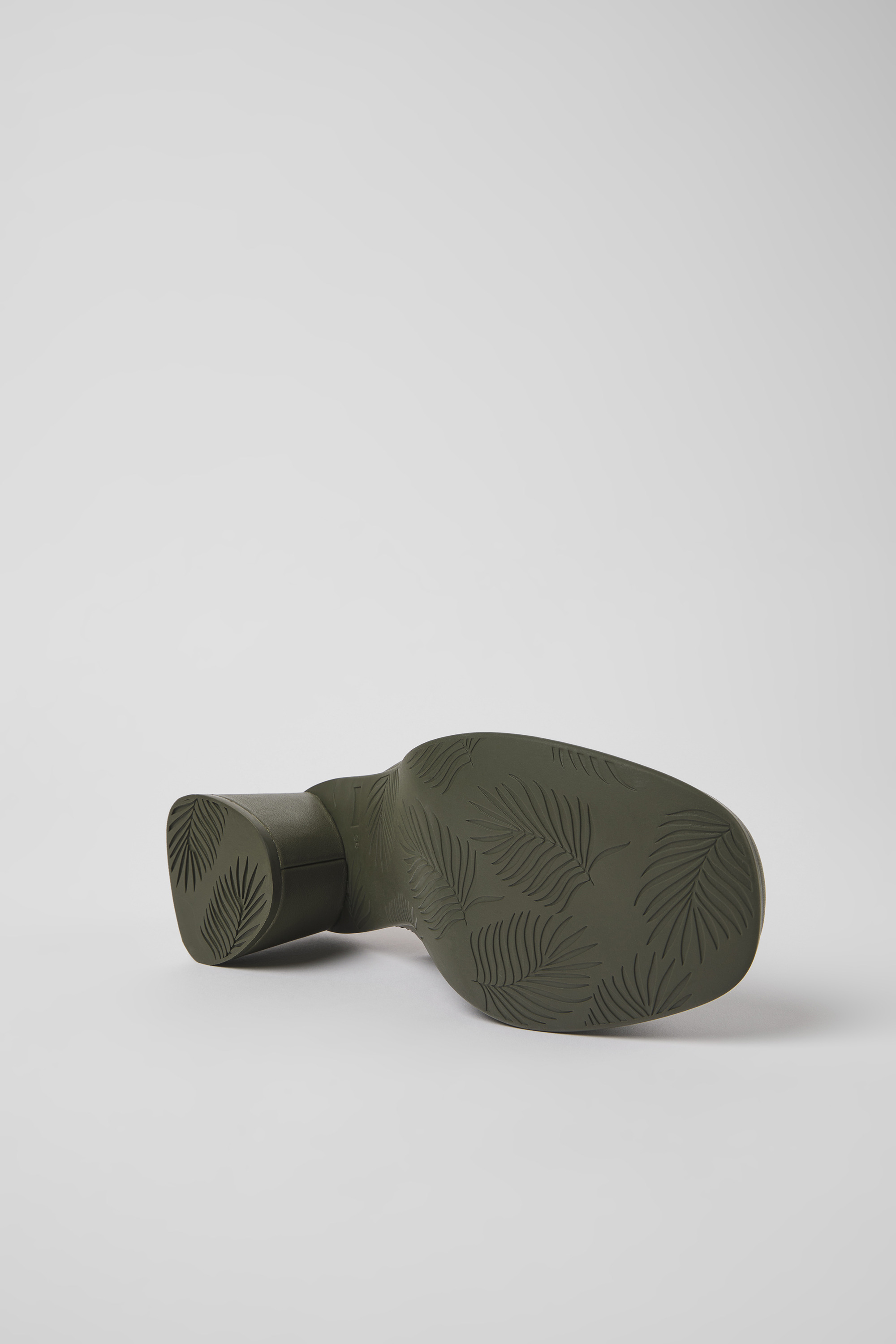 Kiara - Green leather mules for women