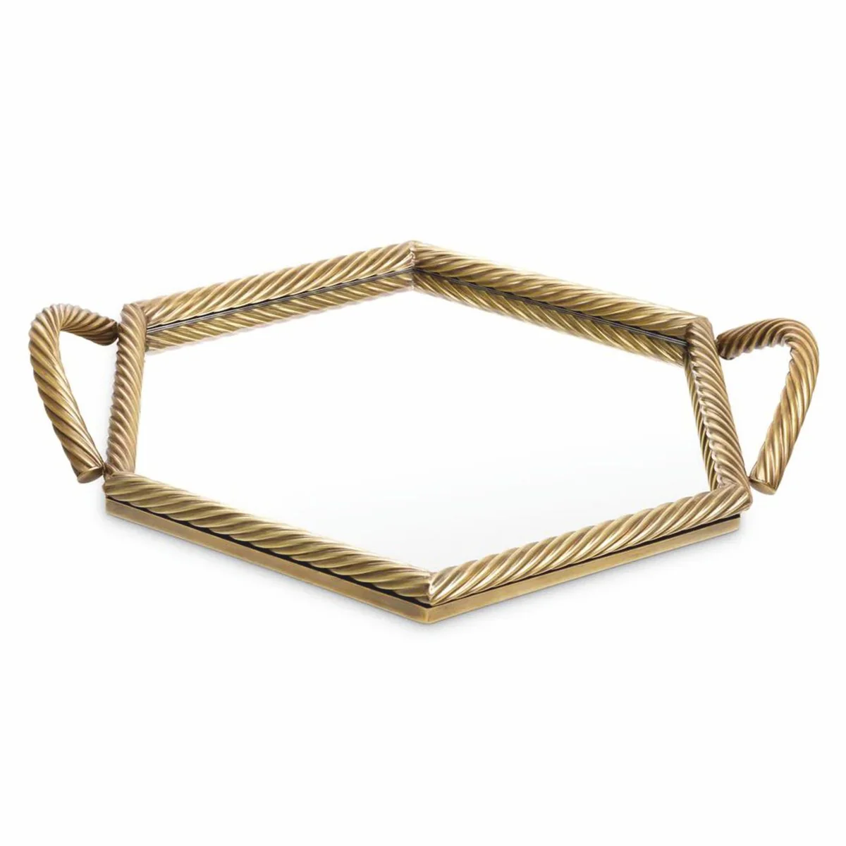 Casa Padrino bandeja de servir de lujo lat¨®n vintage 51 cm - Accesorios de catering