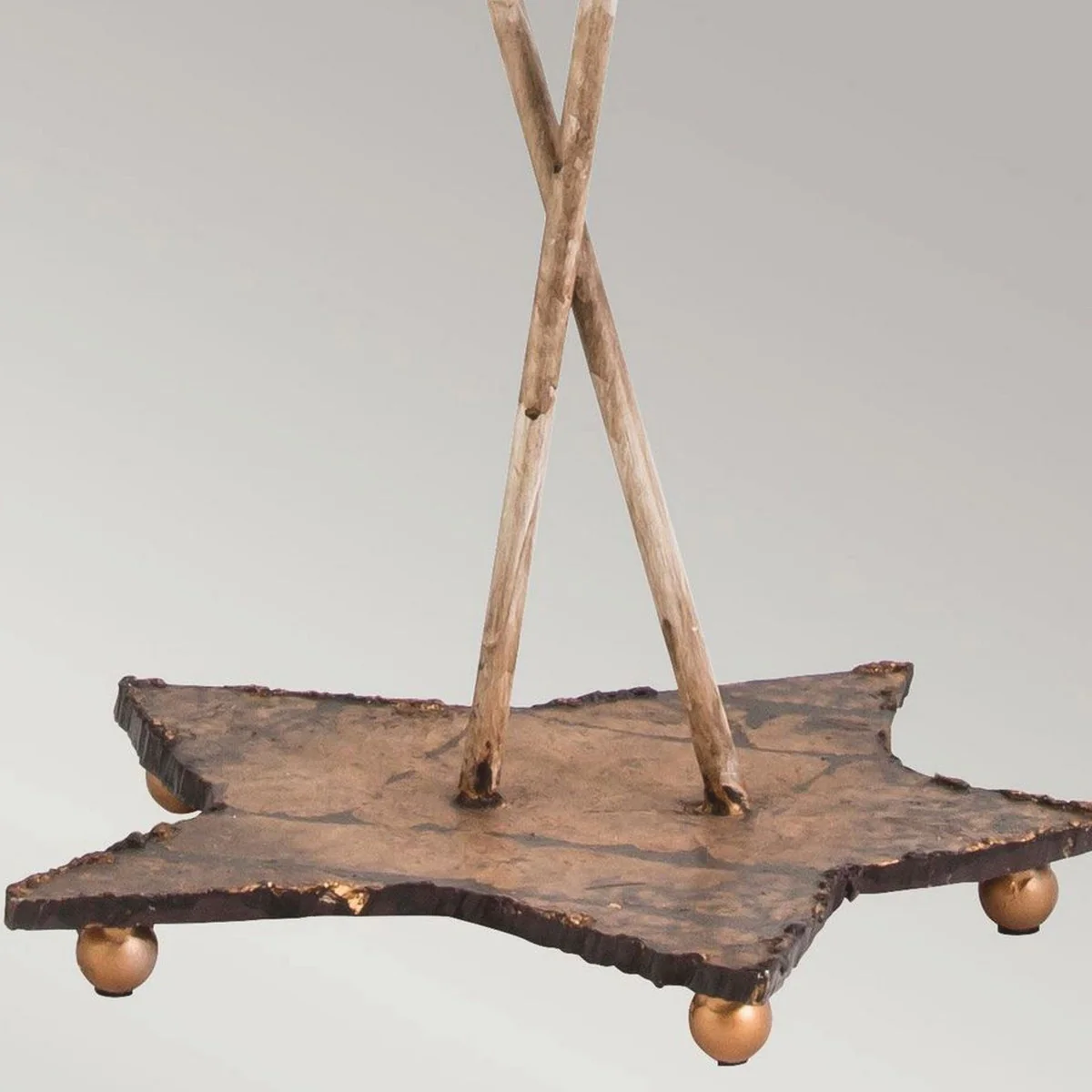 Casa Padrino l¨¢mpara de mesa doble de lujo plata / crema Al. 102,7 cm - Iluminaci¨®n de lujo