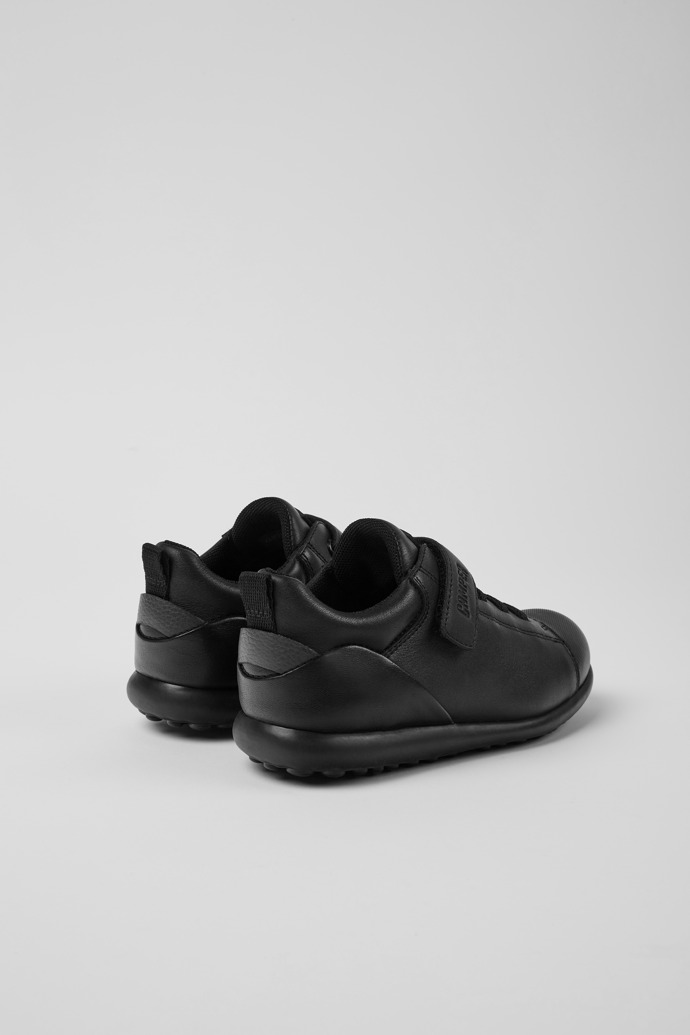 Pelotas Black leather and fabric shoes for boys