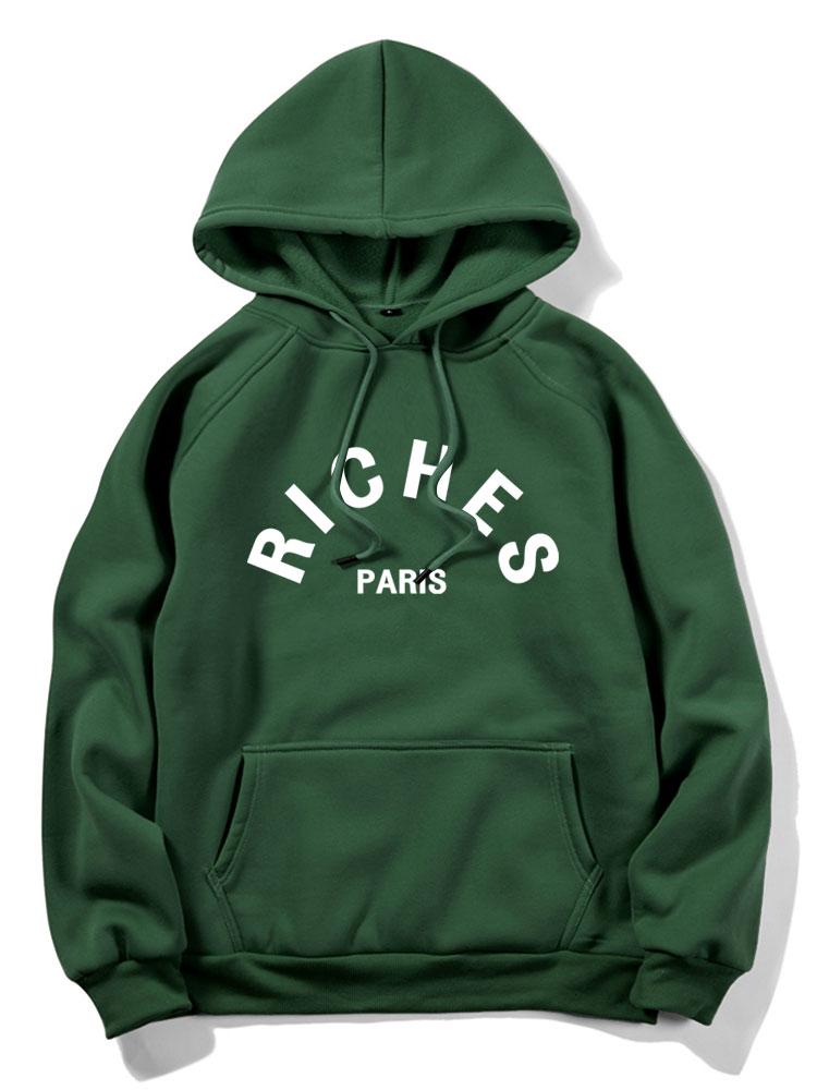 Rich Paris Print Hoodie