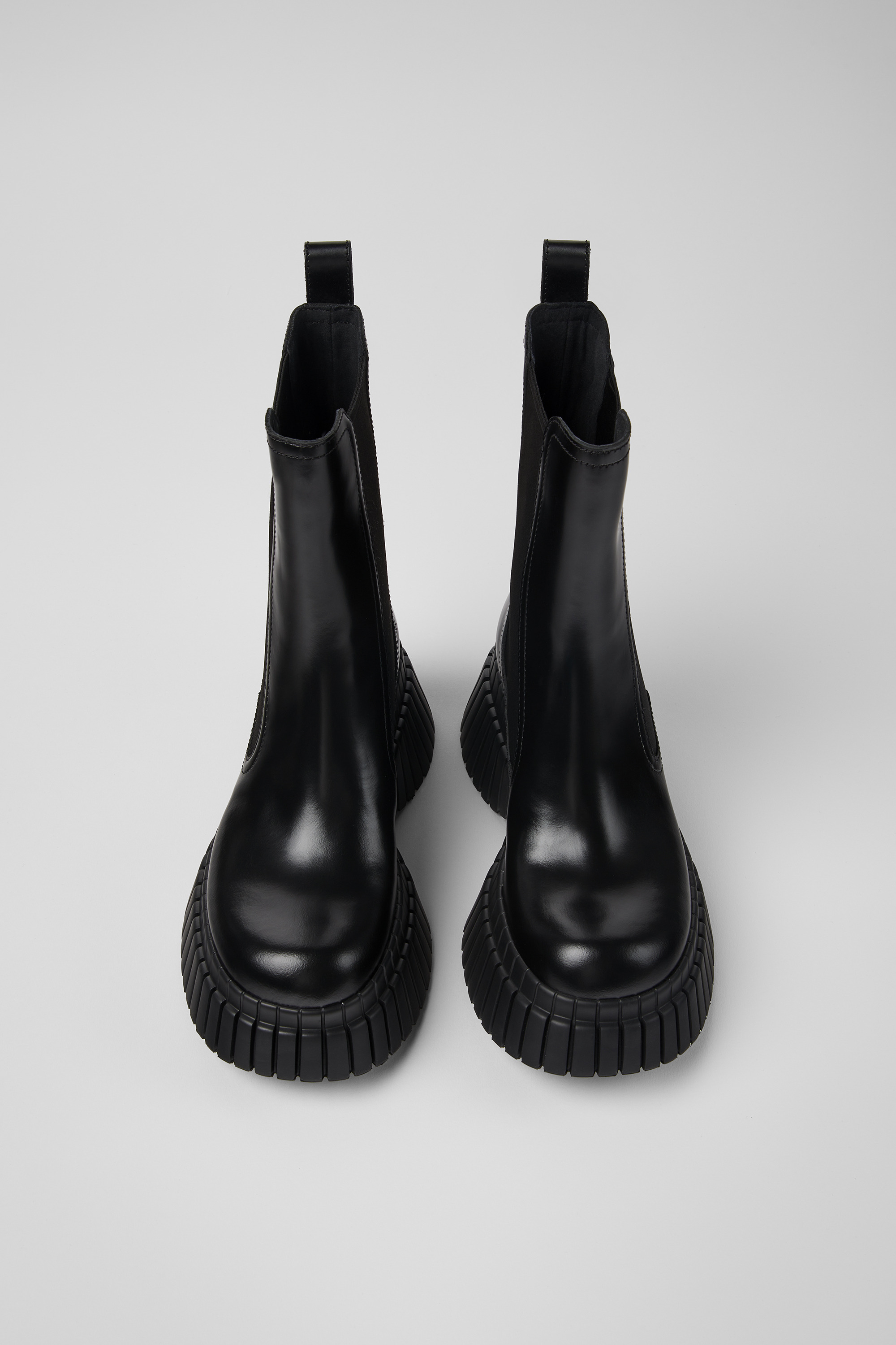 BCN - Black leather boots for women