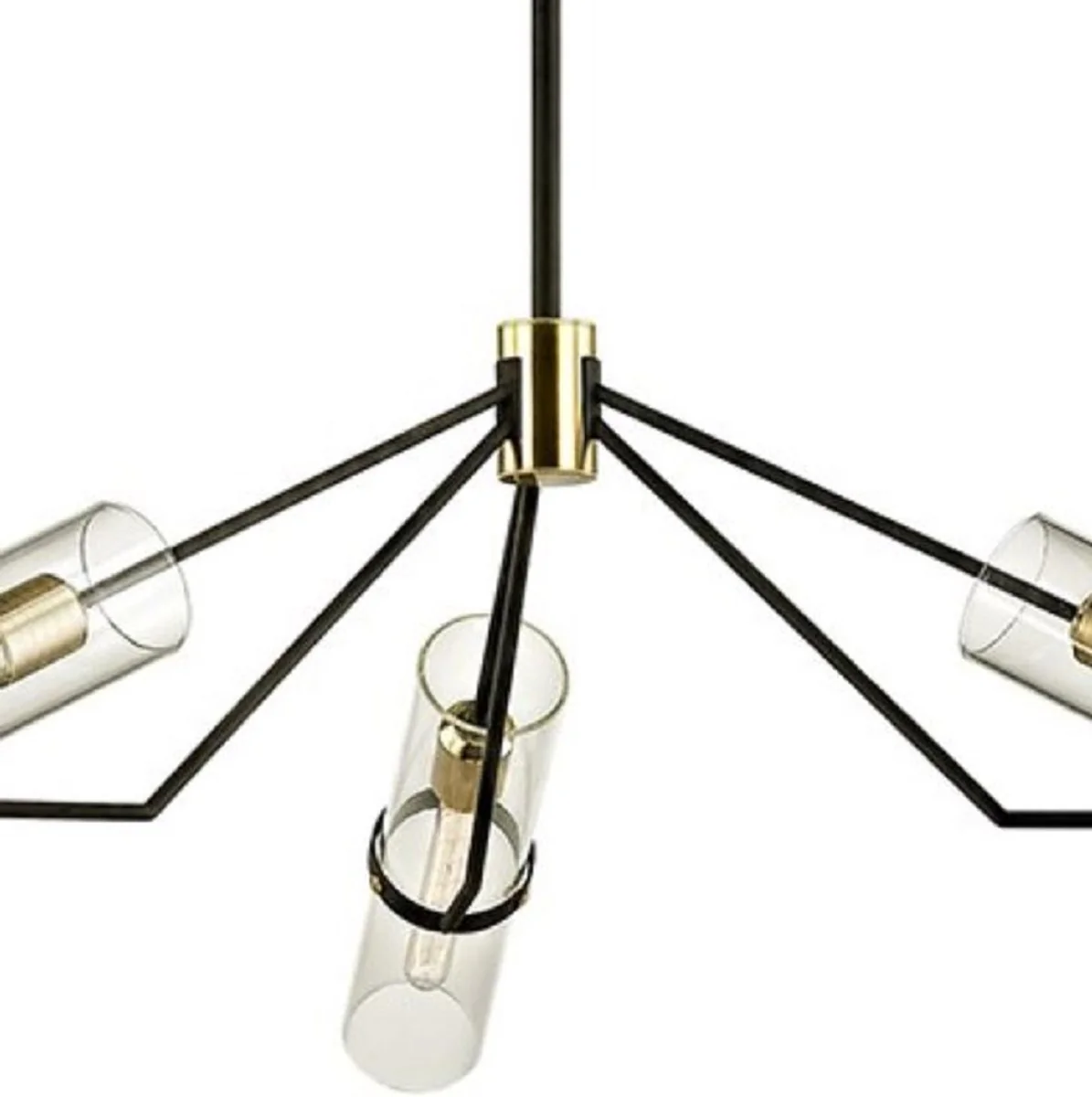 Casa Padrino araña de lujo bronce / latón 127 x H. 37,5 cm - Araña de Salón de Diseño