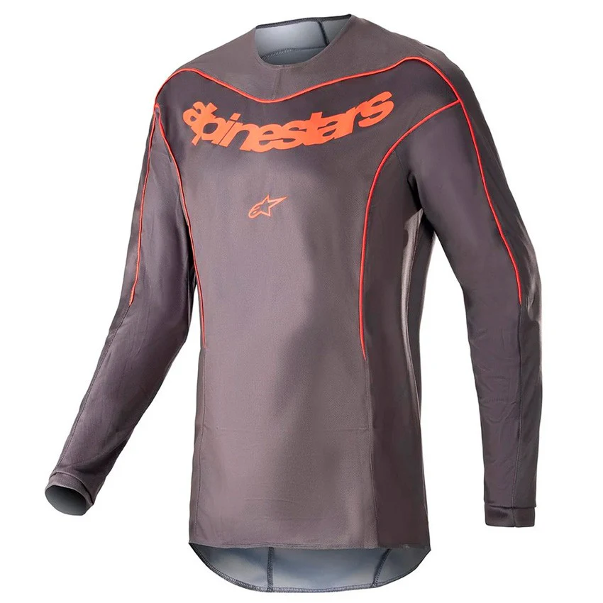 CAMISETA ALPINESTARS FLUID LURV 23 GRIS / ROJO