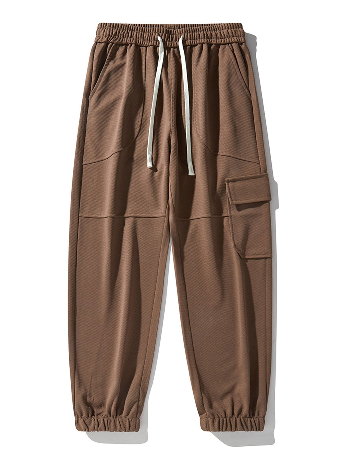 Elastic Waist Cargo Jogging Pants