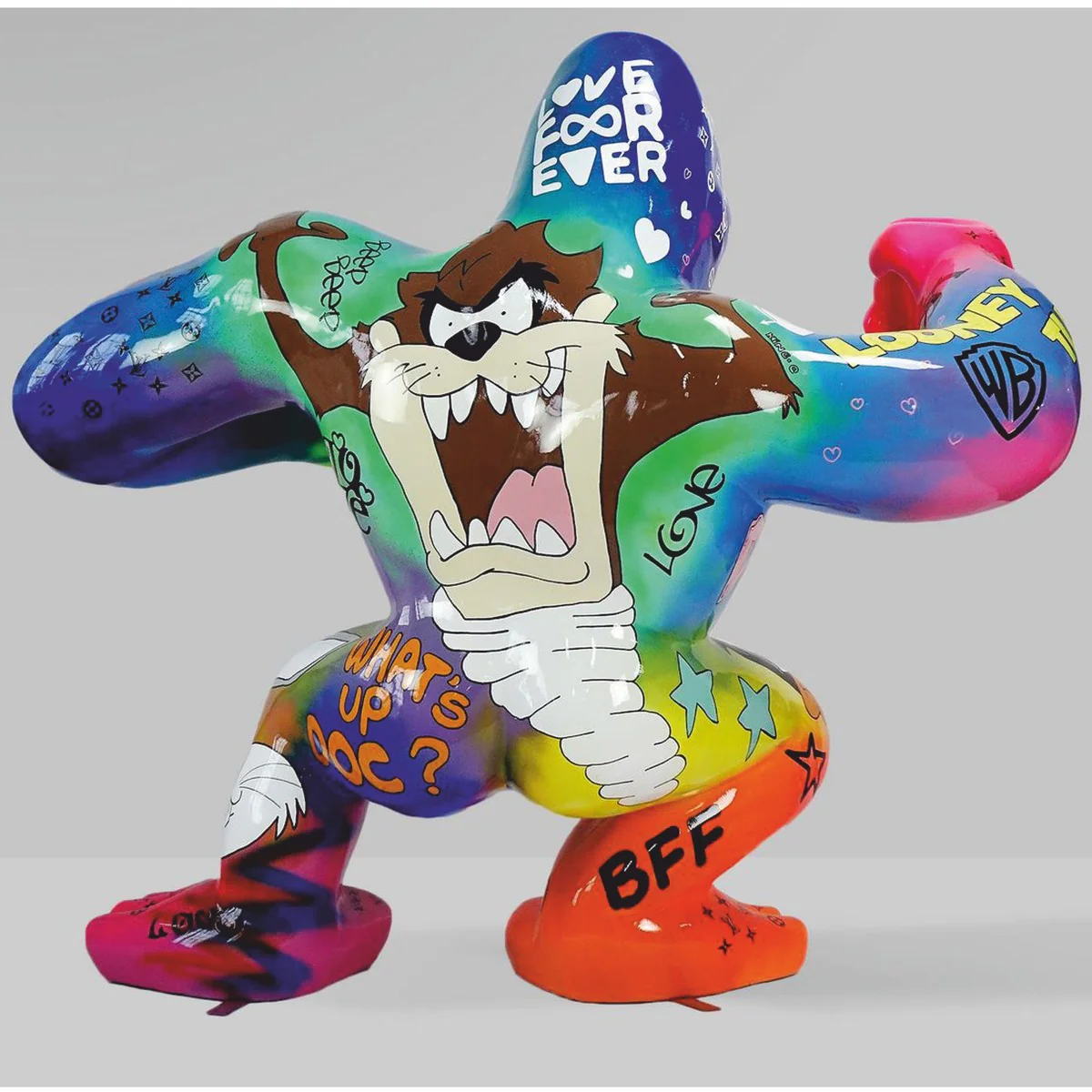 Casa Padrino escultura decorativa XXL mono gorila colorido A. 180 cm - Figura decorativa de jard¨ªn