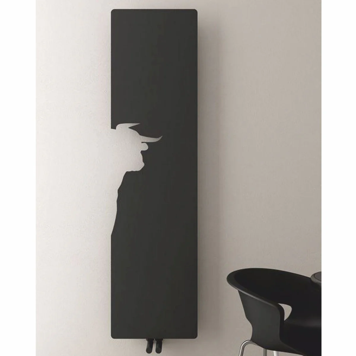 Casa Padrino calefactor de pared de lujo toro negro Al. 179 cm - Calefactores de pared de lujo