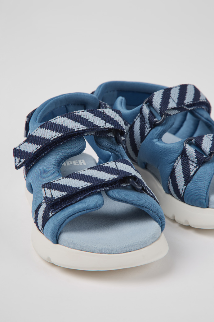 Caterpillar Blue fabric sandals for boys