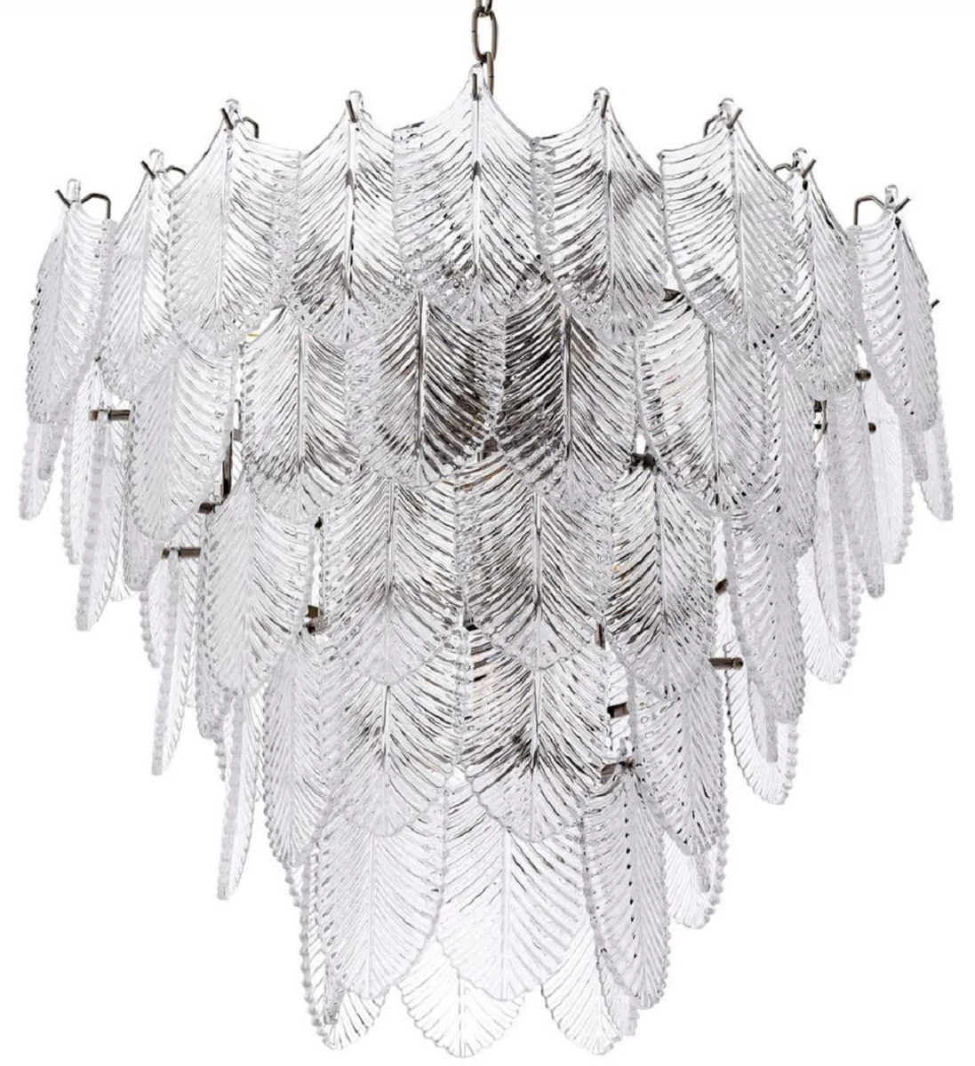 Casa Padrino lámpara de araña de lujo plata Ø 62 x A. 53 cm - Lámpara de araña de hotel y restaurante noble - Calidad de Lujo