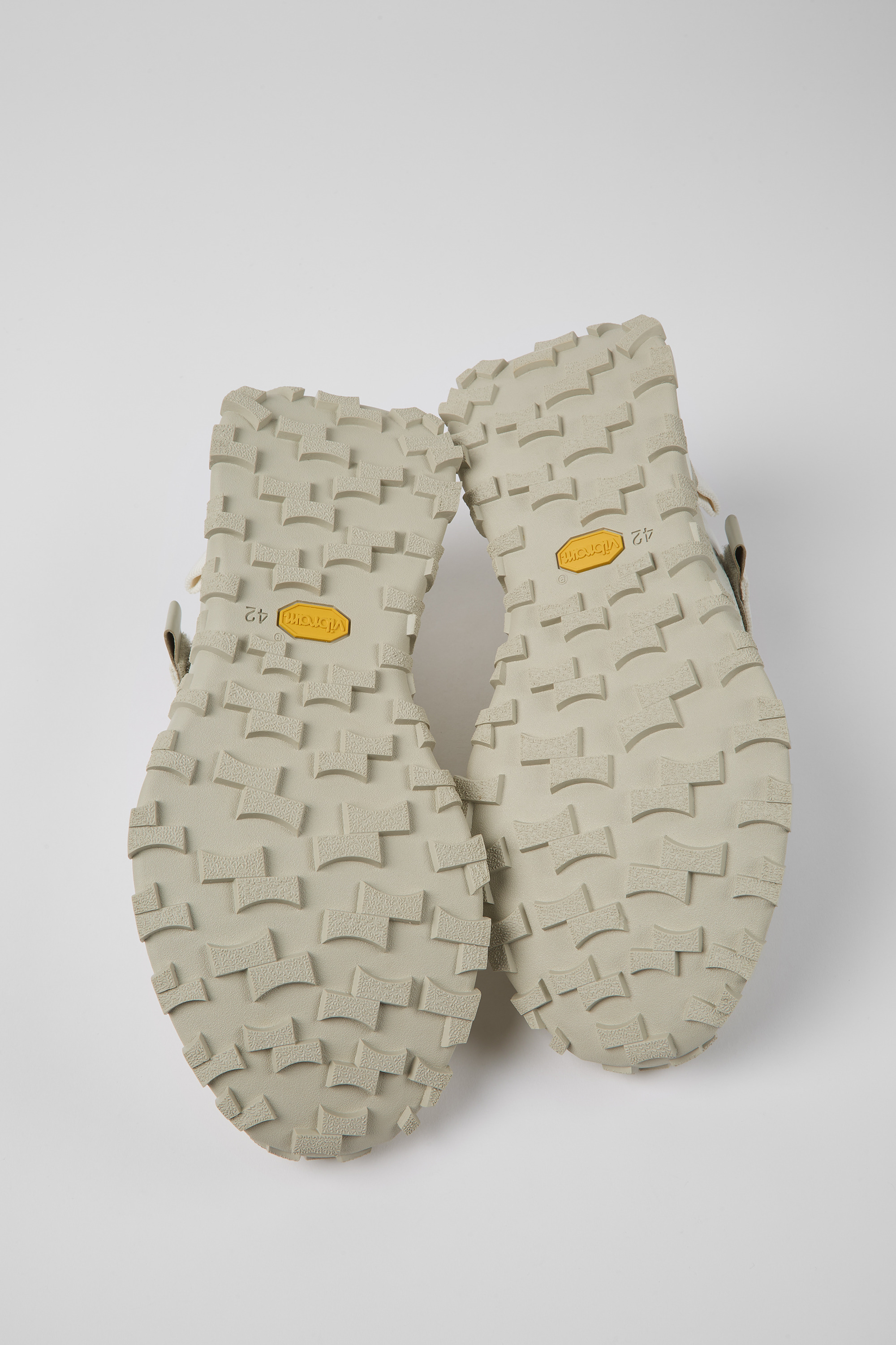 Drift Trail - White textile and nubuck sneakers for men