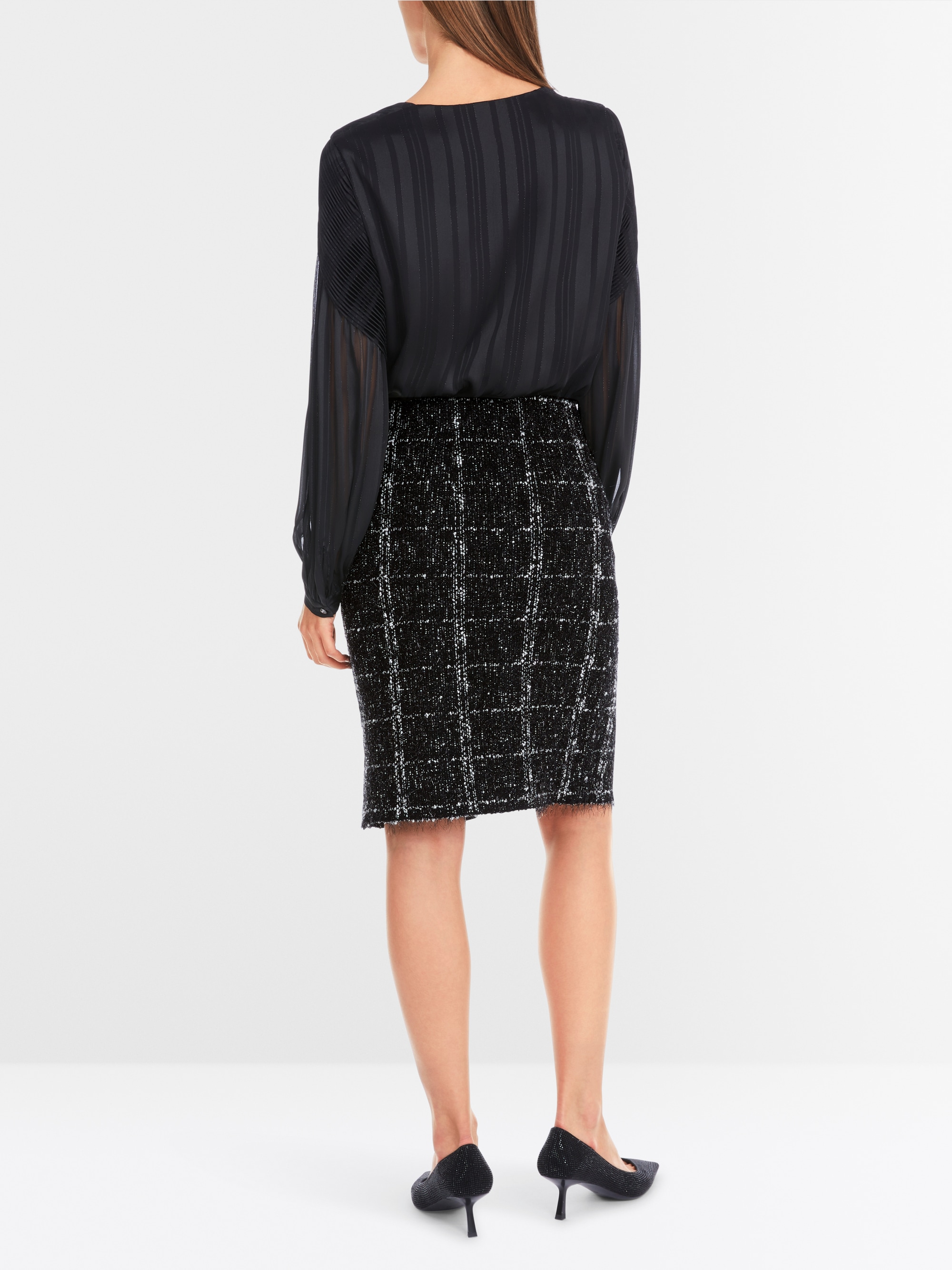 Marc-Cain Glitter check skirt