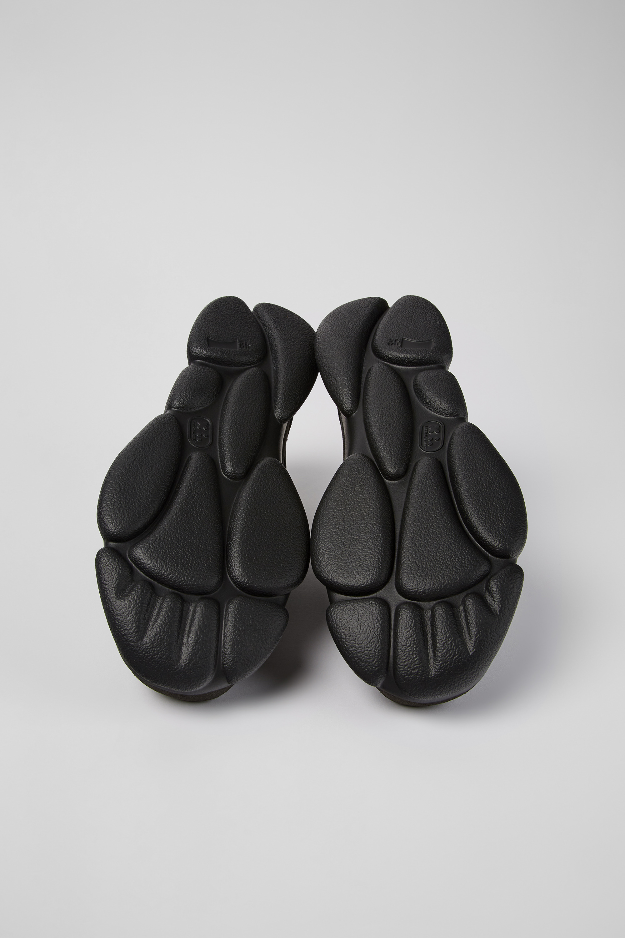 Karst - Black leather and recycled PET sneakers for men