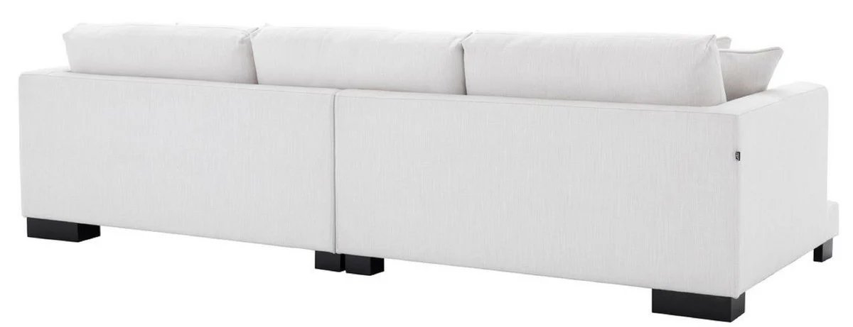 Casa Padrino sof¨¢ de sala de estar de lujo con cojines blanco / negro 284 x 110 x H. 85 cm - Muebles de Sala de Estar - Colecci¨®n de Lujo