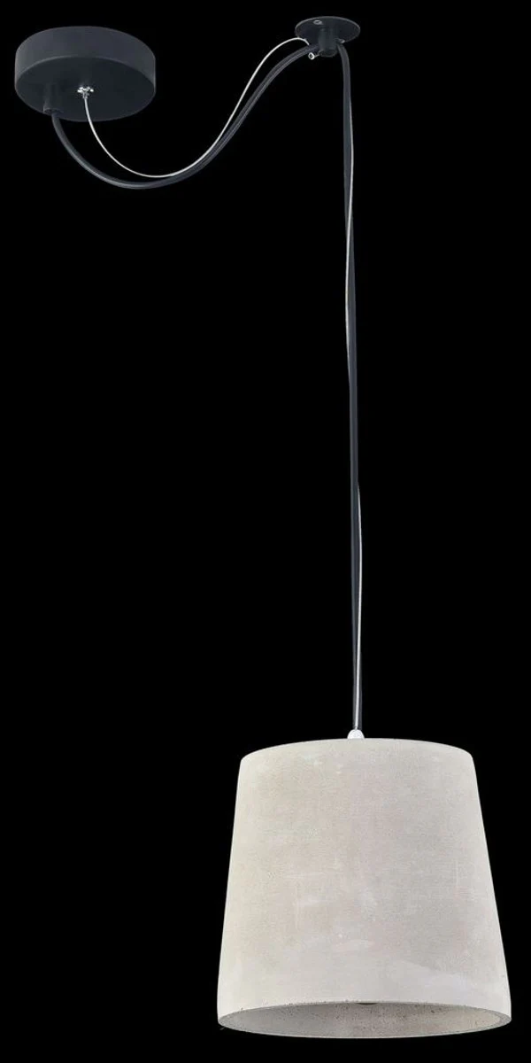 Casa Padrino Hanging Lamp Gray Ø 19 x H. 17 cm - Modern Pendant Lamp with Concrete Lampshade