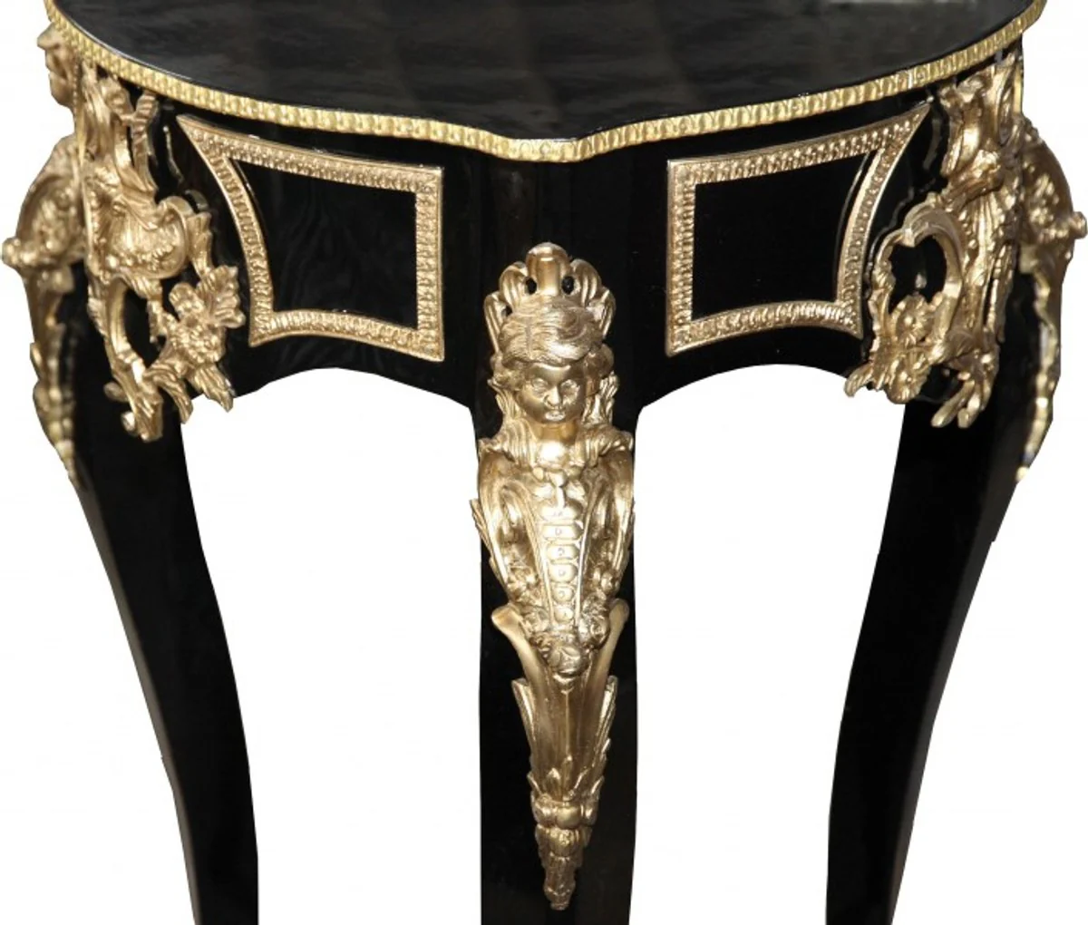 Casa Padrino baroque side table black / gold - antique style - console table baroque furniture