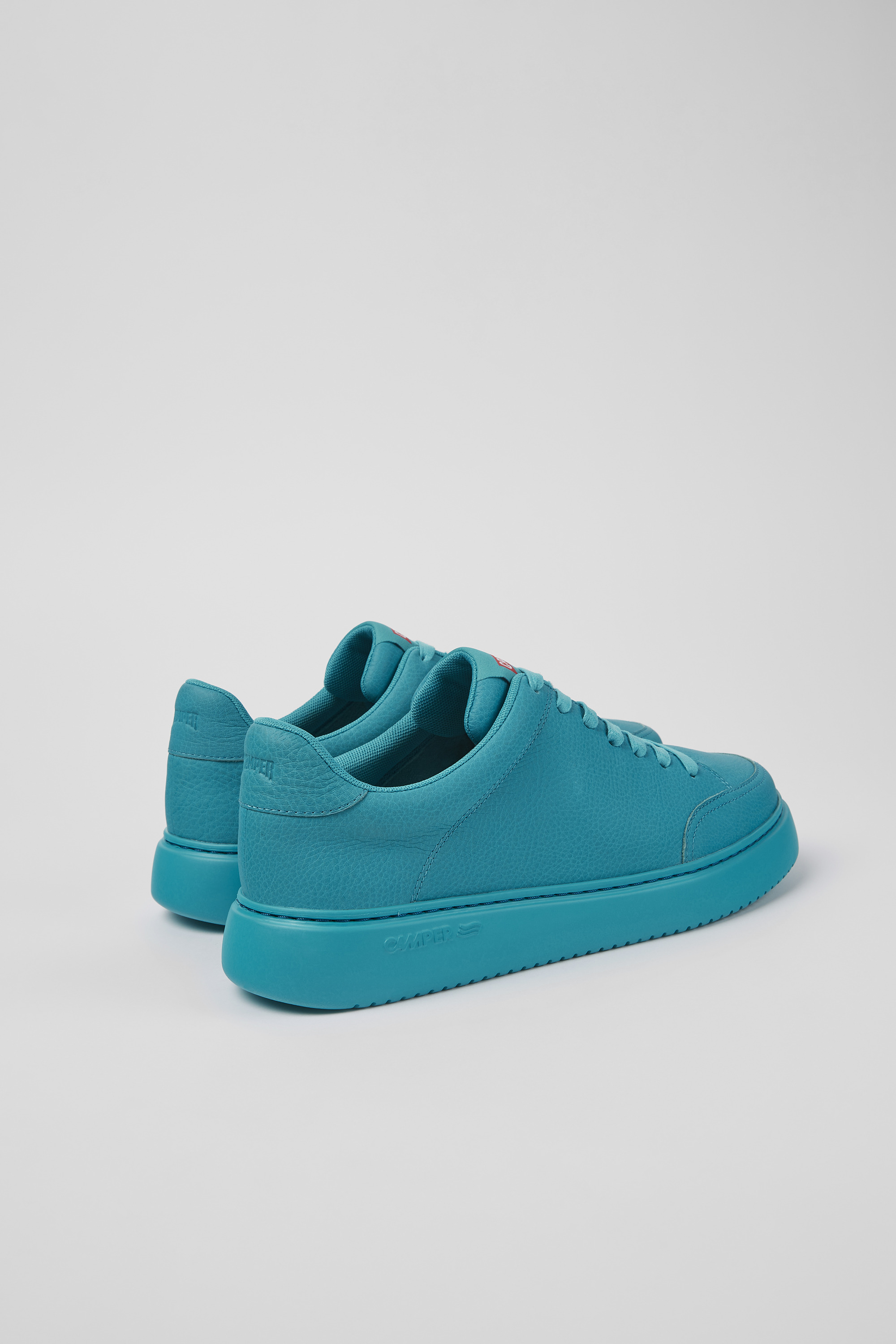 Runner K21 - Blue leather sneakers for men