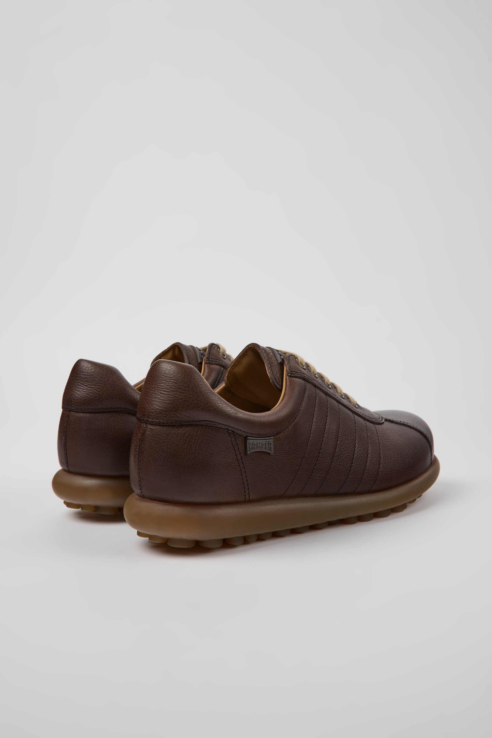 Pelotas - Brown vegetable tanned leather shoes for men