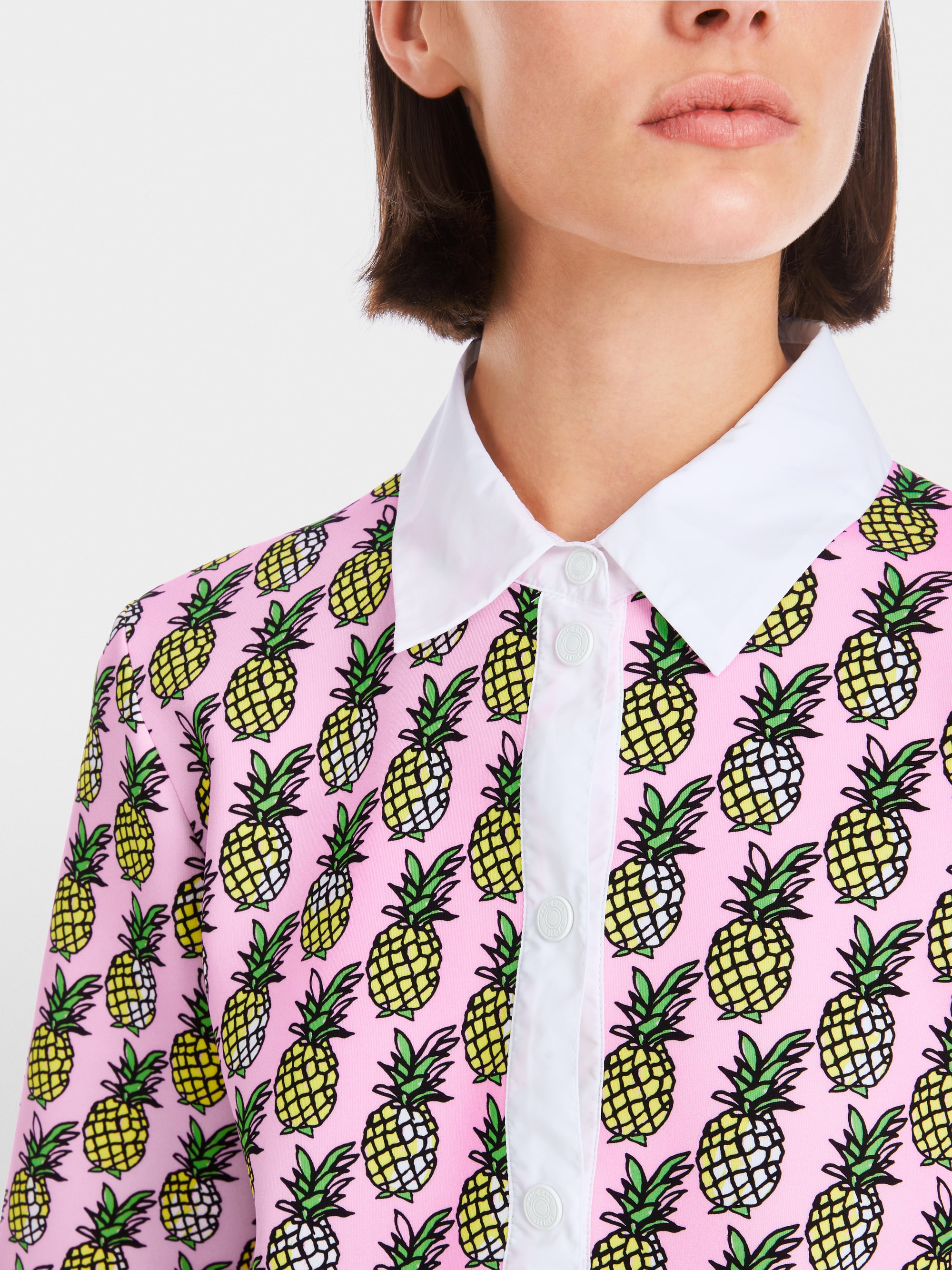 Marc-Cain Cropped scuba jersey blouse