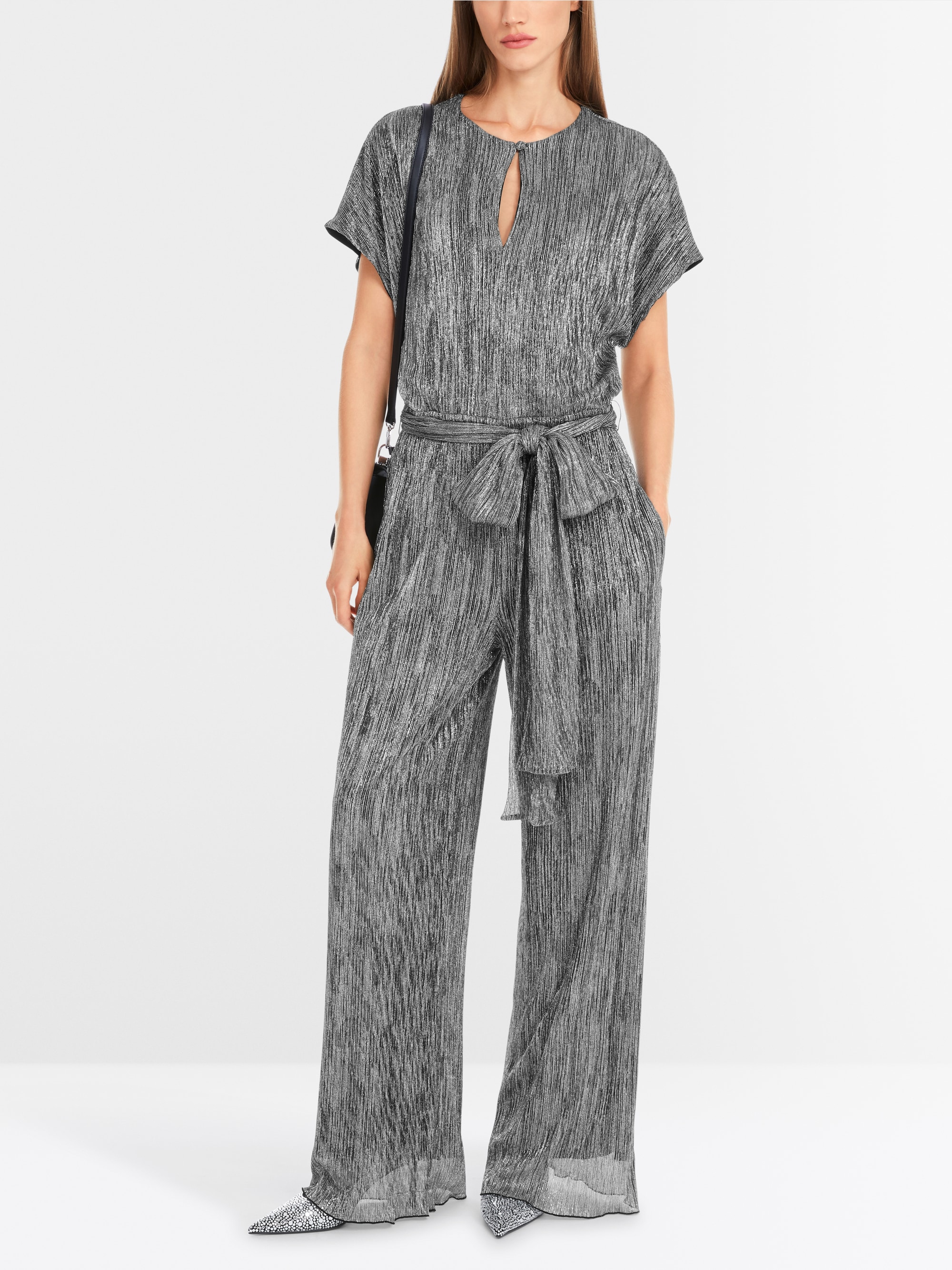 Marc-Cain Jumpsuit made of metallic jersey