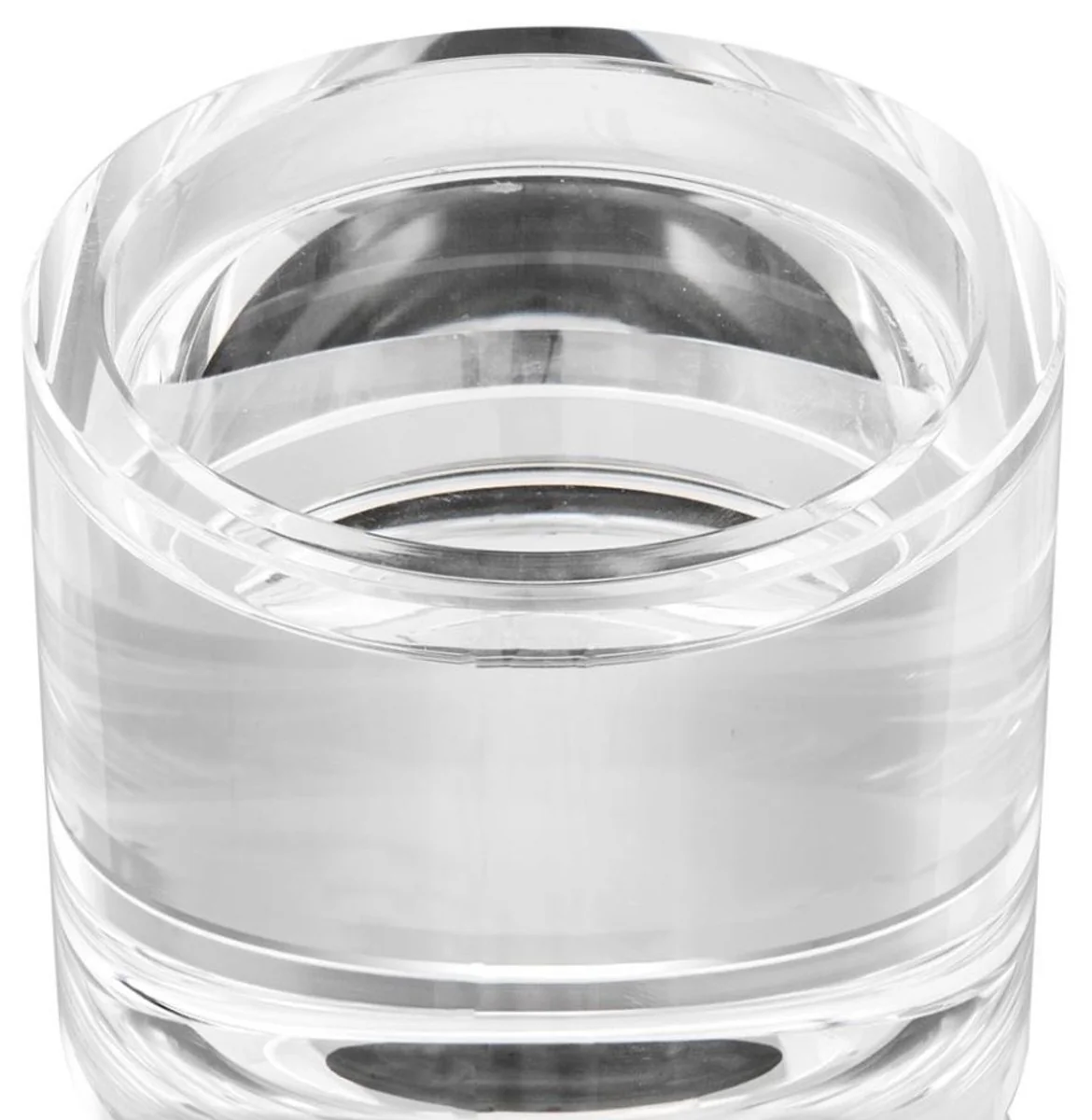 Casa Padrino lujo del vidrio cristalino candelero 12,5 x H. 36 cm - calidad de lujo