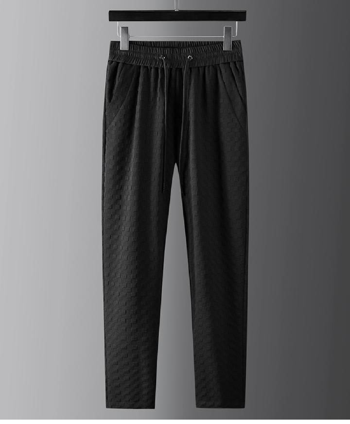 Men's Black Casual Fashion Two Piece Set