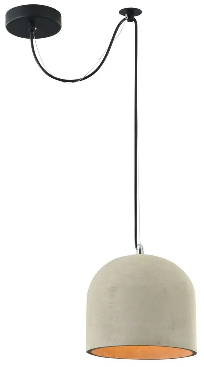 Casa Padrino Hanging Lamp Gray Ø 20 x H. 18 cm - Modern Pendant Lamp with Concrete Lampshade