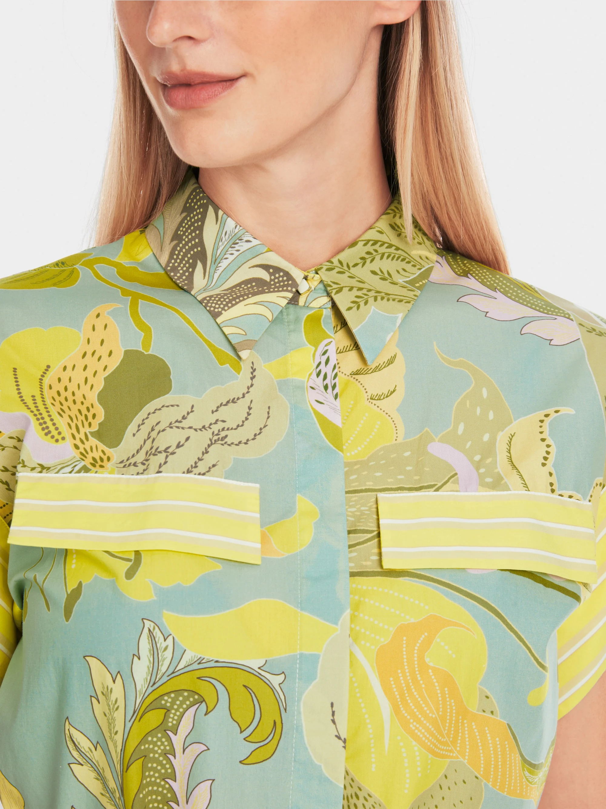 Marc-Cain Short shirt dress in material mix