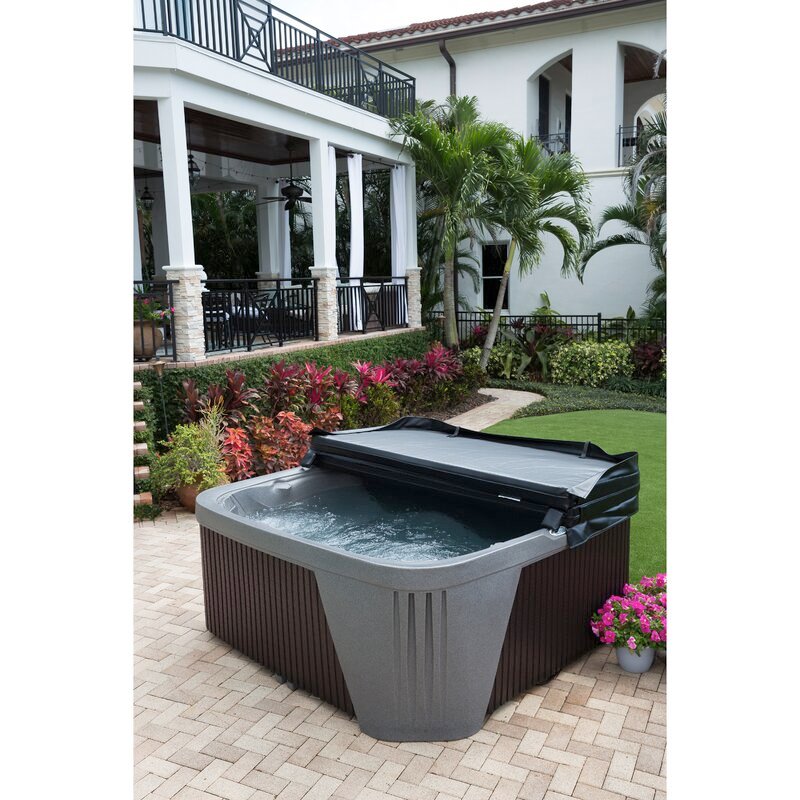 Aquarest Spas, Powered By Jacuzzi Pumps 6 - Person 45 - Jet Square Plug And Play Hot Tub with Ozonator