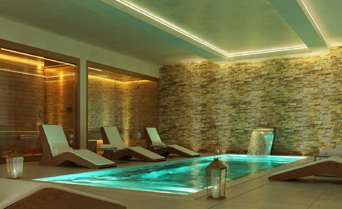 Casa Padrino tumbona de lujo marr¨®n 168 x 56 x A. 91 cm - Tumbona de jard¨ªn - Tumbona de piscina - Tumbona de sauna - Muebles de jard¨ªn - Muebles de piscina - Muebles de sauna - Hecho en Italia