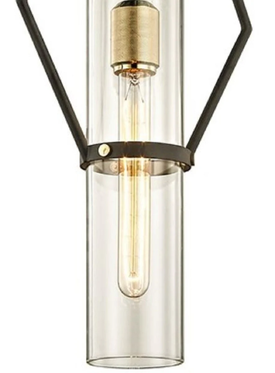 Casa Padrino lámpara de pared de lujo bronce / latón 24,1 x 14,6 x H. 64,8 cm - Lámpara de Pared de Diseño para Sala de Estar