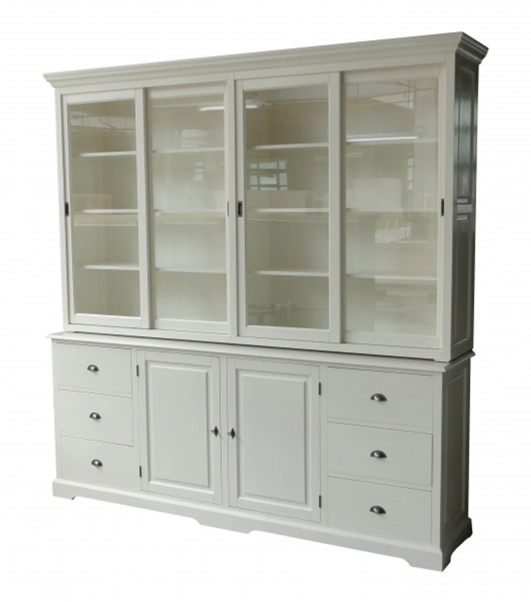 Casa Padrino Big Shabby Chic cottage style wardrobe with 4 doors and 6 drawers - buffet cabinet - cabinet room